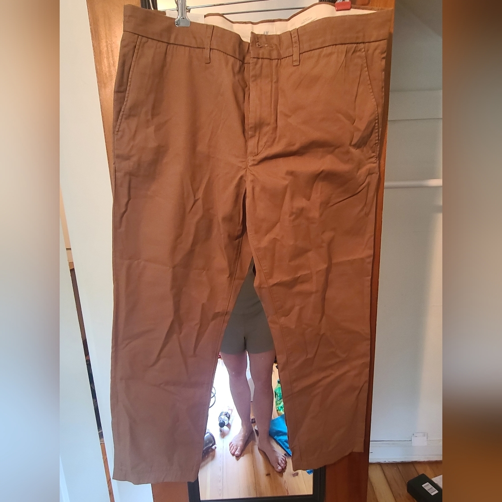 New Slim Fit Khaki Pants H&M